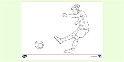 Football Player Colouring Page | Colouring Sheets - Twinkl