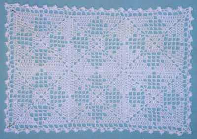 Image result for Crochet Rectangle Doily Pattern