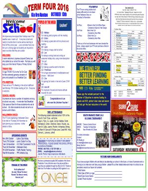Fillable Online Kia Ora Koutou OCTOBER 13th - Putaruru Primary School ...