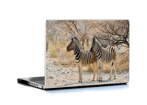 ISEE 360® Laptop Skin Cover Laminated Zebra Animals Stickers and Free ...