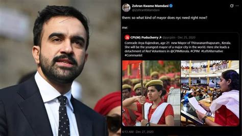 'Comrade Arya, Mayor of Thiruvananthapuram'; When Mamdani reacted to ...