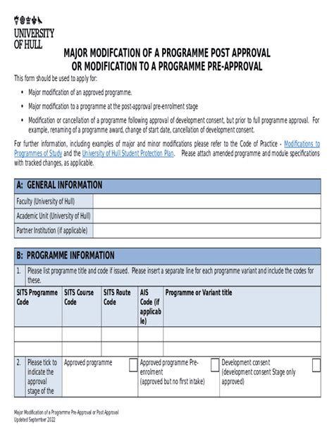 major-modification-and-modifcation-pre-approval-- ... Doc Template ...