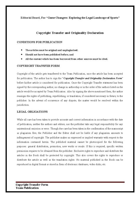 Copy Right Transfer and Originality Declaration 2 - Editorial Board ...
