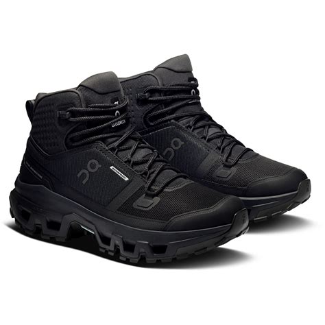 On Cloudrock Mid Waterproof Hiking Shoes Women - Black | Black | BIKE24