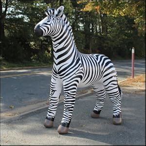 Buy Jet Creations Inflatable Lifelike Life Size Replica Zebra, 88" Tall ...