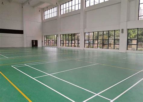 柳州胜利小学PVC（羽毛球+气排球场） - 合作案例 - 柳州飞乔体育器材有限公司