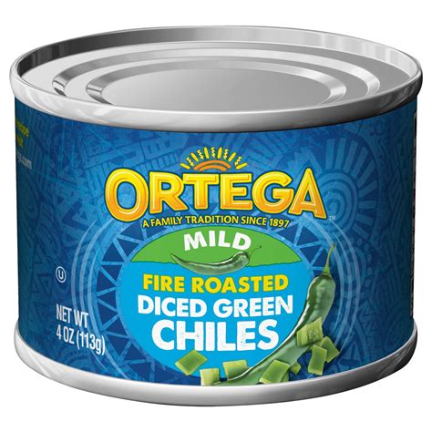 Barley Free? Ortega Fire Roasted Mild Diced Green Chiles, Kosher, 4 oz ...