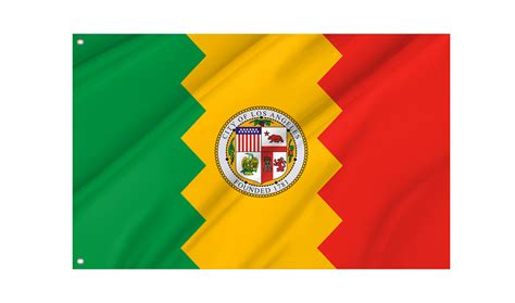 Los Angeles City Flag: Unique Design, Bright Colors (3x5 Ft) - Etsy