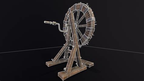 3D Breaking Wheel Torture Device - TurboSquid 2198287