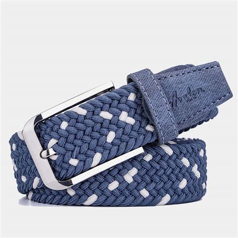 Men's Golf Belts in Blue & White | Shop Avalon Golf Belts for Men