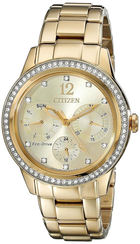 Citizen Analog Champagne Dial Girl's Watch-FD2012-52P : Citizen: Amazon ...