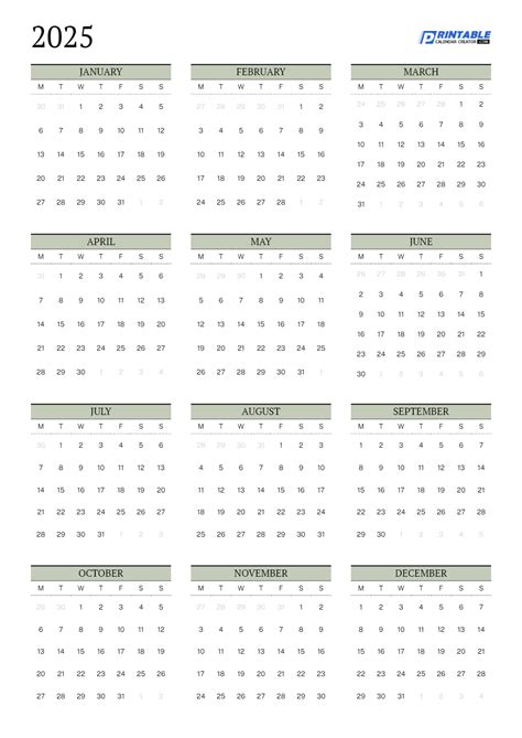 2026 Yearly Calendars | Editable & Printable Downloads
