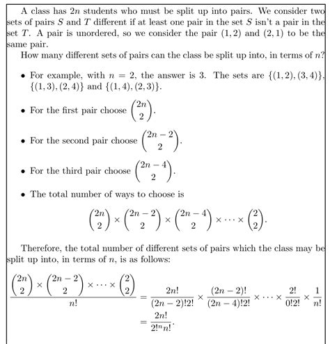 math mode - How may we properly format choose within fraction? - TeX ...