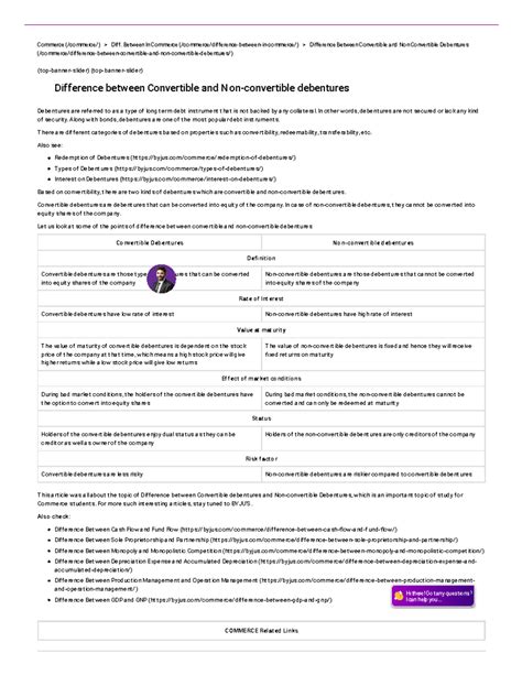 Difference between Convertible and Non-convertible debentures ...
