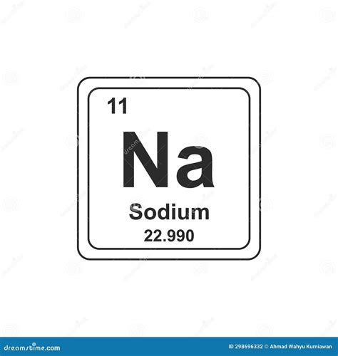 Sodium, Na, Periodic Table Element Royalty-Free Stock Photography | CartoonDealer.com #269789069