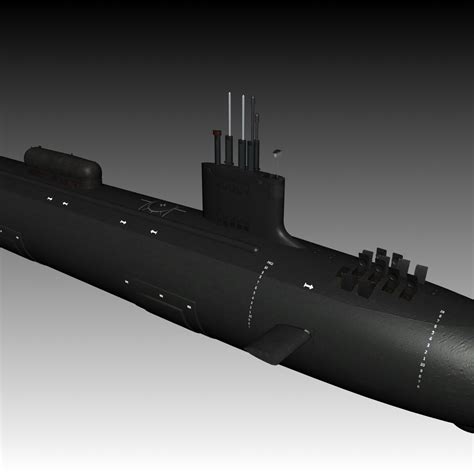 USS New Hampshire SSN-778 with DDS Module 3D Model $179 - .max .fbx ...
