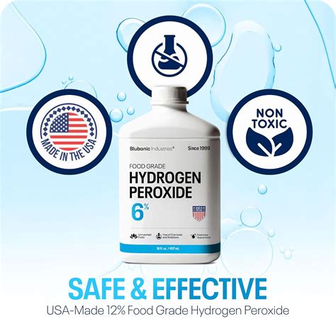 BlubonicIndustries Blubonic Industries 6% Food Grade Hydrogen Peroxide ...