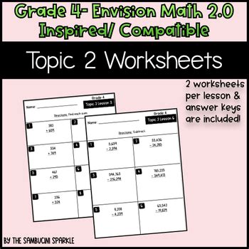 Image result for En Vision Math Worksheets