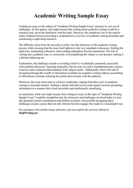 Academic Writing Essay Examples 的图像结果