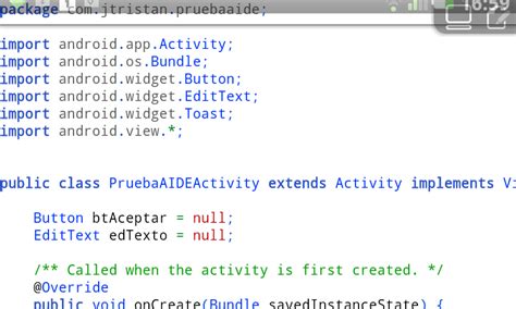 Android Aide Tutorial 的图像结果