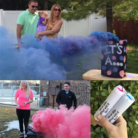 Gender reveal smoke bombs confetti powder cannons – Artofit