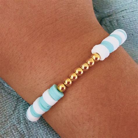 clay bead bracelet summer ideas