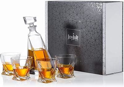 JoyJolt Atlas 5-Piece Luxury Crystal Whiskey India | Ubuy