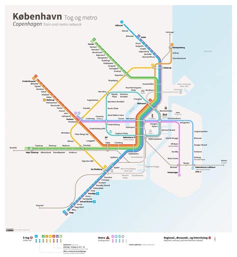 Metro Map Of Copenhagen Denmark