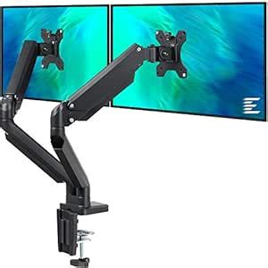 EleTab Dual Monitor Mount Stand - Height Adjustable Monitor Arm Stand ...