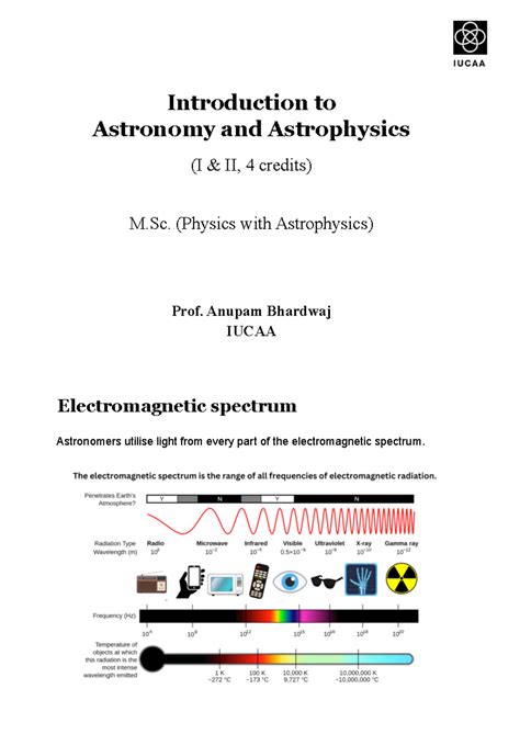 MSc A&A L07 - notes on astrophysics - Introduction to Astronomy and ...
