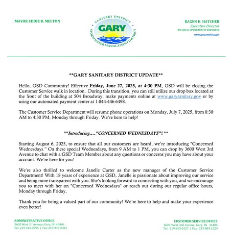 Public Notices | Gary Sanitary District | Gary Stormwater Management ...