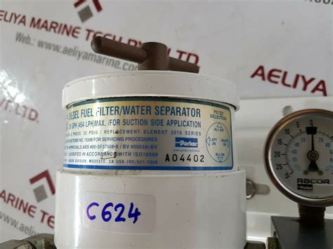 parker 75500max 120gph racor diesel fuel filter/water separator ...