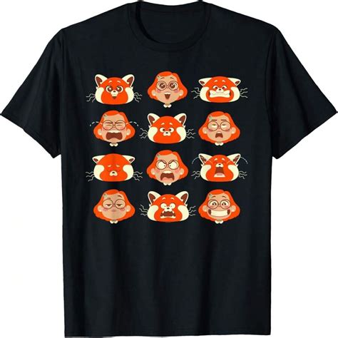 Disneyss PIXARs Turning Red Mei Red Panda Growing Pains T-Shirt | SHEIN USA