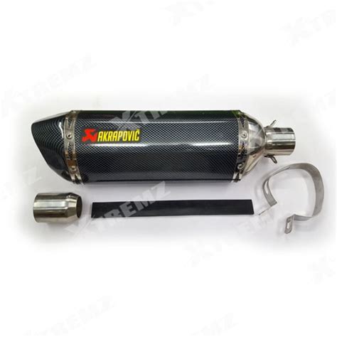 Akrapovic X6 Big Exhaust For Universal Bikes - Carbon Color