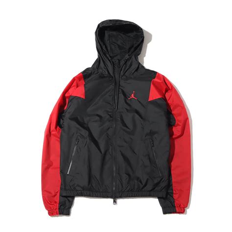 JORDAN BRAND AS M J ESS WOVEN JACKET BLACK/GYM RED 21HO-I（ジョーダン ブランド ...