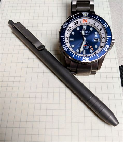 [NPD] Big Idea Designs slim click stonewashed titanium : r/pens