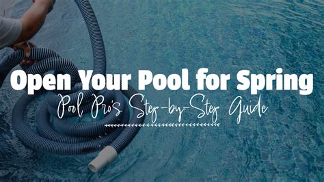 Image result for How to Open My Pool in Spring
