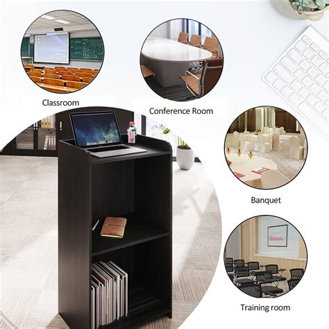 YUUAU Podium Stand Portable,Church Pulpit Podium with India | Ubuy