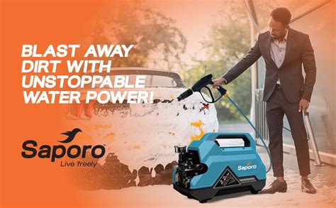 Saporo Quickjet Pro High Pressure Car Washer, 2200W Portable Pressure ...