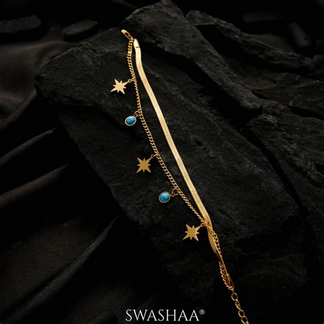 Zoya Star 18K Gold Plated Bracelet – Swashaa