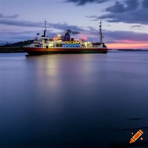 Ferry boat on the water on Craiyon