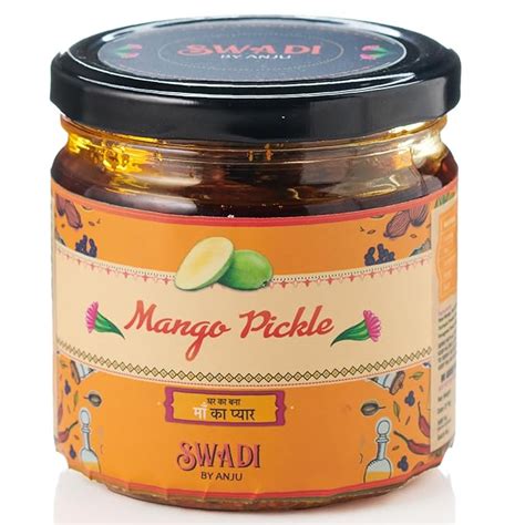 "Swadi By Anju" Traditional Mango Pickle (250gm) | Homemade Rajasthani ...