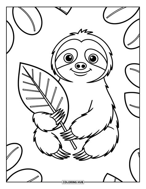 150+ Sloth Coloring Pages for Kids & Adults (Free Printable PDFs)