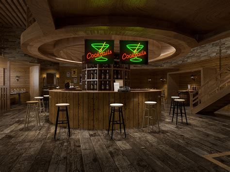 伊贝莎酒吧吧台设计 – 设计本装修效果图