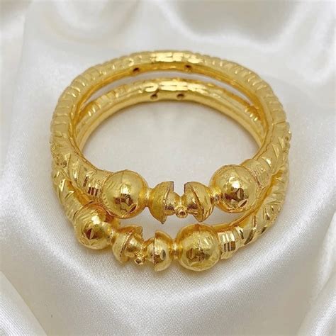 Nakshikari Gold Bala Bangles – Traditional Bengali Handcrafted Pair ...