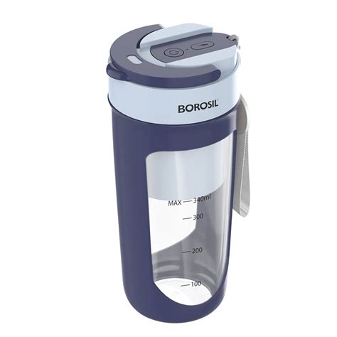 Buy Borosil Nutrisip Portable Blender, Blue, 40 W