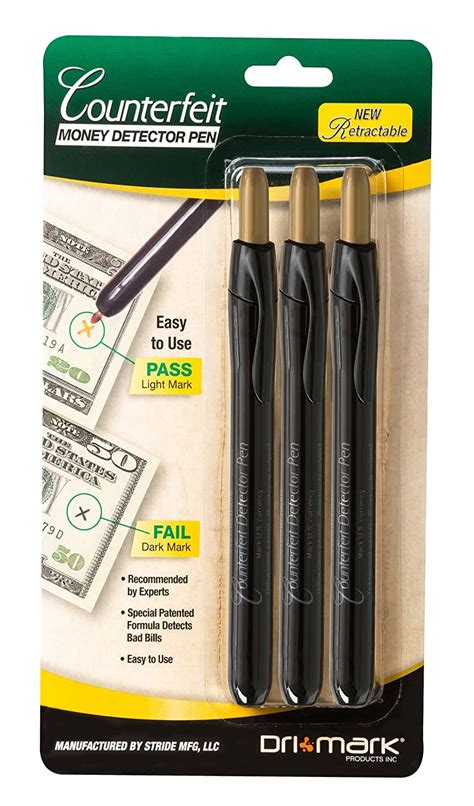 Drimark Counterfeit Detector Pen, 3 Pack (351RET3B) : Amazon.in