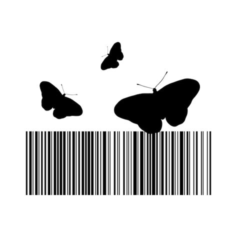Unique barcode with nature elements bar code business scan information ...