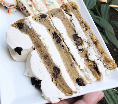 Chocolate Chip Cookie Cake Slice | Lowrider Cookie Company