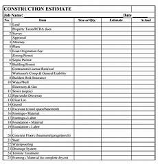 bid free this construction estimate template can be downloaded free bid free this construction estimate template can be downloaded free